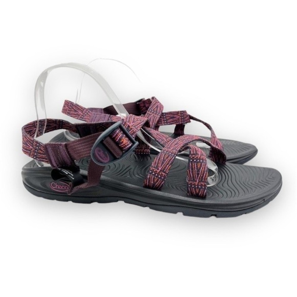 Chaco Women's ZVolv Wayway Navy Blue Pink Black Summer Sport Sandals Size 12 NEW